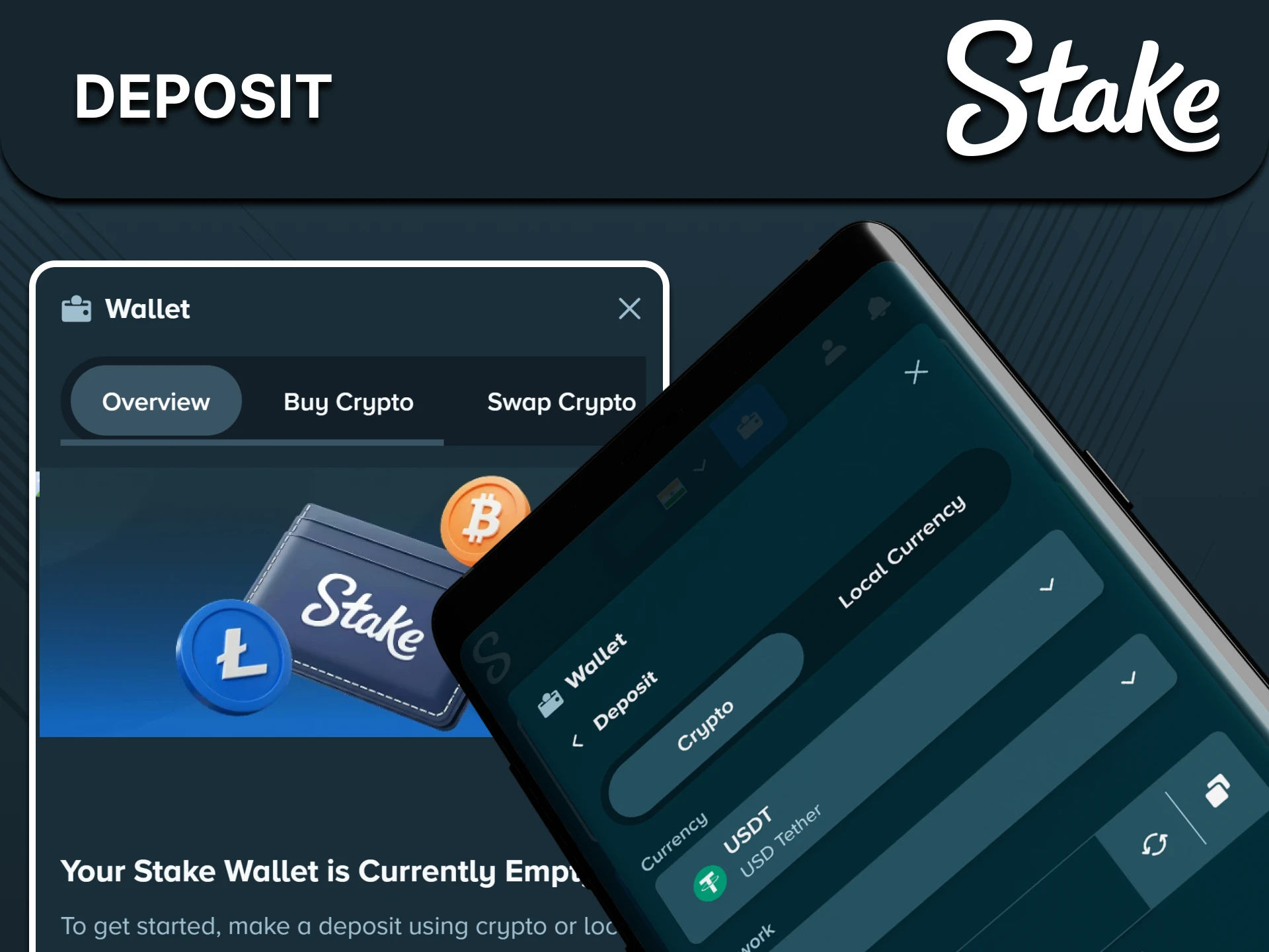 You can top up your deposit in the Stake app.