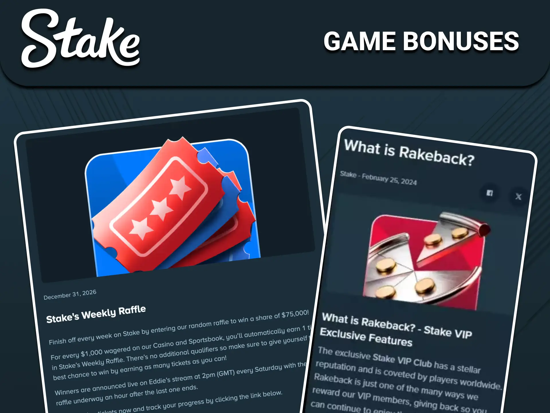 Claim exclusive registration bonuses to play the Stake plinko game with extra funds.